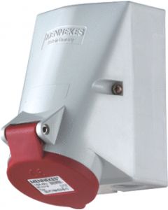 Mennekes CEE wandcontactdoos 5-polig 400V 6H 32A IP44 TwinCONTACT (422)