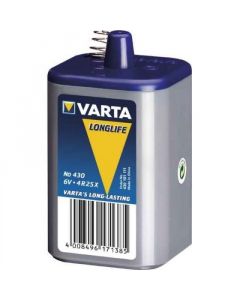 Varta 4R25 blokbatterij 6V 9000MAH met veer (430101111)