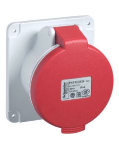 Schneider Electric CEE inbouw-wandcontactdoos 5-polig 400V 6H 32A IP44 (PKF32G435)