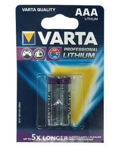 Varta professional Ultra AAA Lithium LR03 1,5V blister van 2 stuks (371220)
