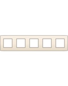 Niko vijfvoudige afdekplaat 71mm centerafstand - Original Cream (100-76005)