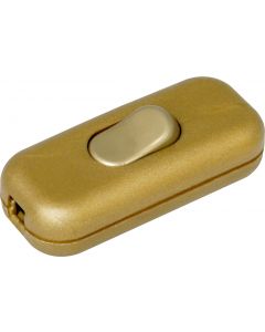 Kopp snoerschakelaar, 1-polig, 2A - goud (191307003)