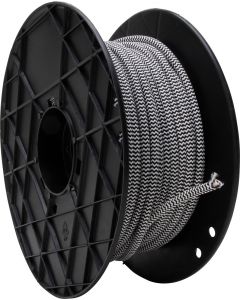 Kopp textielsnoer 2x0,75mm2 50 meter zwart/wit (153599840)