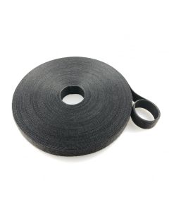 MEPAC tweezijdig klittenband 20mm zwart extra sterk rol 25m (456632)