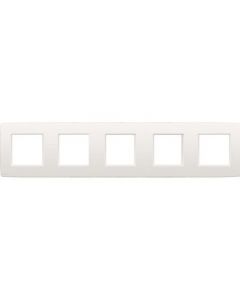 Niko vijfvoudige afdekplaat 71mm centerafstand - Original White (101-76005)
