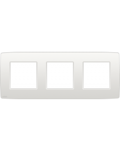 Niko drievoudige afdekplaat 71mm centerafstand - Original White (101-76700)