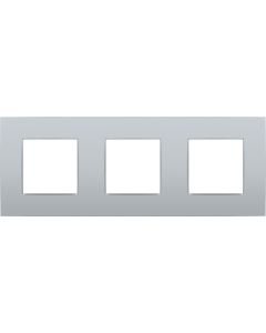 Niko drievoudige afdekplaat 71mm centerafstand - Intense Sterling (121-76700)