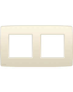 Niko tweevoudige afdekplaat 71mm centerafstand - Original Cream (100-76800)