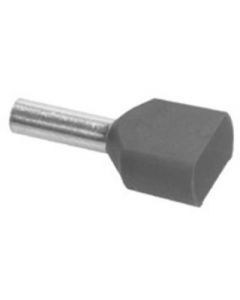 SOLAR twin adereindhuls geïsoleerd 2x0,75mm2 grijs - per 100 stuks (1505162)