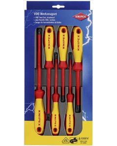 KNIPEX schroevendraaierset kruiskop/sleufkop 6-delig (00 20 12 V01)