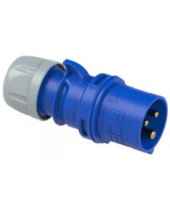 Kopp CEE stekker 32A 3-polig 6H 230V IP44 blauw (172549006)