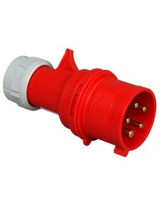 Kopp CEE stekker 32A 5-polig 6H 400V IP44 rood (176000008)