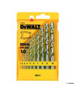 DeWalt 10-delige metaalborenset 1-10mm (DT5921)