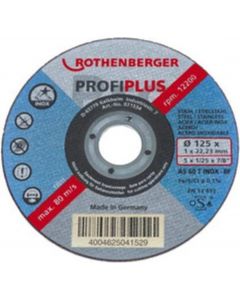 Rothenberger slijpschijf Inox Profi Plus Ø115x1mm - per 10 stuks (071533D)