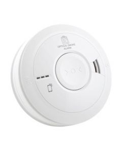 Ei Electronics optische rookmelder 230V incl. back-up batterij en RF sokkel draadloos koppelbaar (EI3016RF)
