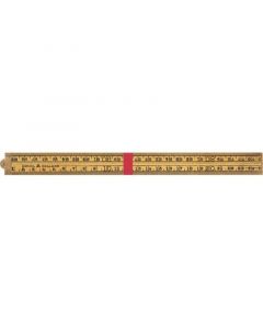Schuil duimstok vouw palmhout 1m 4-delig - naturel (1514)