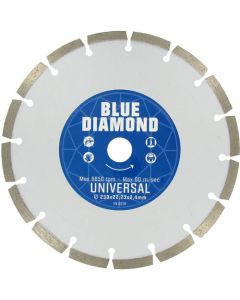 Kroon blue Diamond diamantschijf universeel met segmenten 115x22.23mm (146602)