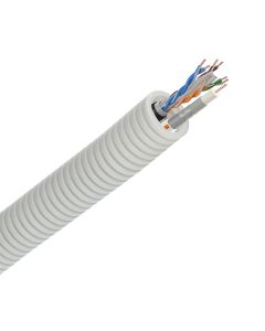 Snelflex flexibele buis telenet TRI6 + data U/UTP CAT-5e - 20mm per rol 100 meter (SFTRI6UTP5E)