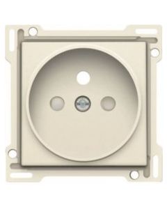 Niko afwerking voor stopcontact met penaarde en kinderveiligheid inbouwdiepte 21mm - Original Cream (100-66101)