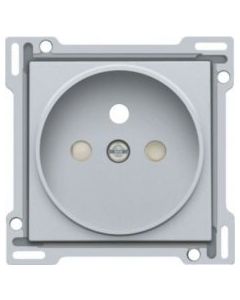 Niko afwerking voor stopcontact met penaarde en kinderveiligheid inbouwdiepte 21mm - Intense Sterling (121-66101)