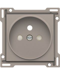 Niko afwerking voor stopcontact met penaarde en kinderveiligheid inbouwdiepte 21mm - Intense Bronze (123-66101)