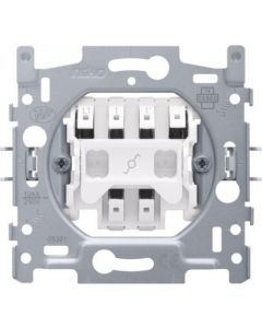 Niko sokkel wisselschakelaar of wisseltrekschakelaar10A met insteekklemmen en klauwen (170-01605)