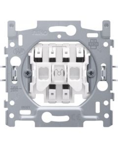 Niko sokkel serieschakelaar 10A met insteekklemmen en klauwen (170-01505)