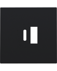 Niko afwerking voor USB A en C-lader - Intense Matt Black (161-68002)