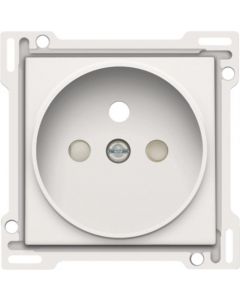 Niko afwerking voor stopcontact met penaarde en kinderveiligheid inbouwdiepte 21mm - Original White (101-66101)