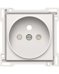 Niko afwerking voor stopcontact met penaarde en kinderveiligheid inbouwdiepte 21mm - Original White (101-66101)