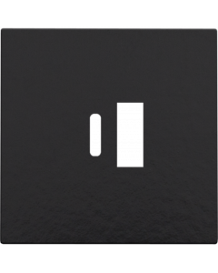 Niko afwerking voor USB A en C-lader - Pure Bakelite Piano Black (200-68002)