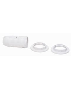 Kopp lamphouder E14 met 2 ringen wit (212501049)