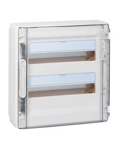 Legrand XL3 125 lege zekeringkast 2-rijen 36 modules met doorzichtige deur 450x450 (BxH) (401642)