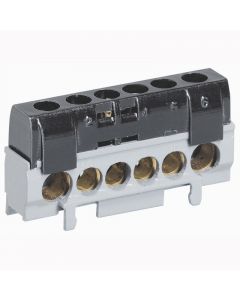 Legrand fasklemmenblok 1x35mm2 5x25mm2 zwart (004816)