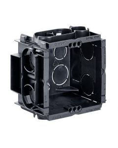 Helia koppelbare inbouwdoos 50mm met schroefgaten en 2 klauwvlakken 60x60x50mm (Q-RANGE 7502)
