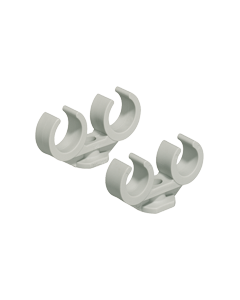 Helia dubbele vorkklem 20mm - grijs per 50 stuks (2918-000)