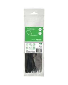 Schneider Electric colsonband 2,5x200 mm - zwart per 100 stuks (IMT46157)