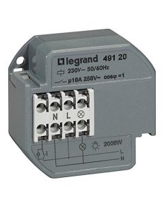Legrand teleruptor geluidsarm 1-polig 10AX 230VAC 50/60Hz (49120)