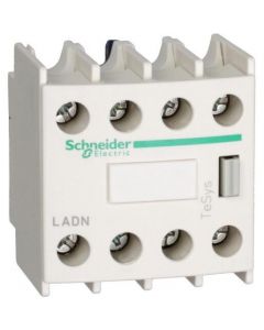 Schneider Electric hulpcontactblok frontaal 2NO+ 2NC voor contactoren TeSys D (LADN22)