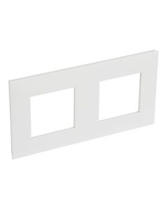 Legrand afdekraam 2-voudig 71mm centerafstand horizontaal - Valena Next Wit Opaal (741102)