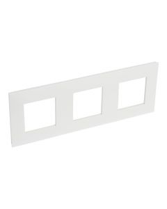 Legrand afdekraam 3-voudig 71mm centerafstand horizontaal - Valena Next Wit Opaal (741103)