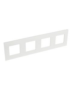 Legrand afdekraam 4-voudig 71mm centerafstand horizontaal - Valena Next Wit Opaal (741104)