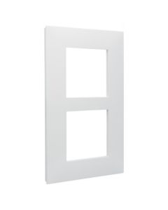 Legrand afdekraam 2-voudig 57mm centerafstand verticaal - Valena Next Wit Opaal (741108)