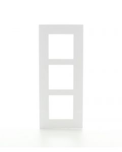 Legrand afdekraam 3-voudig 57mm centerafstand verticaal - Valena Next Wit Opaal (741109)