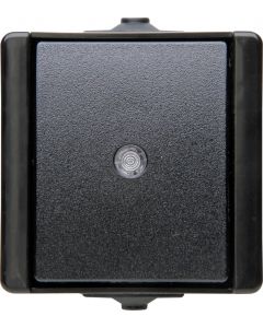 Kopp drukschakelaar wissel verlicht 10A IP44 - ProAQA zwart (540397002)