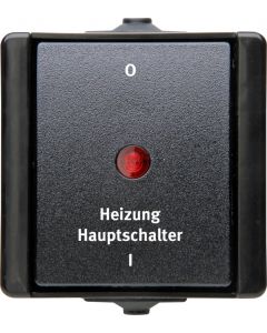 Kopp hoofdschakelaar 10A IP44 - ProAQA zwart (541305008)