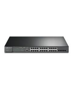 TP-LINK JETstream netwerk switch 28-poorts L2+ met 24-poorts PoE+ (TL-SG3428MP)