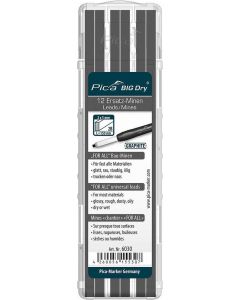 Pica navulling graphite t.b.v. Pica BIG Dry PI6060 2x5mm lengte 150mm set van 12 stuks in box (PI6030)