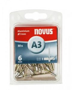 Novus rivet blinkklinknagel A3 X 6 Alu SB, 30 pcs. (045-0020)