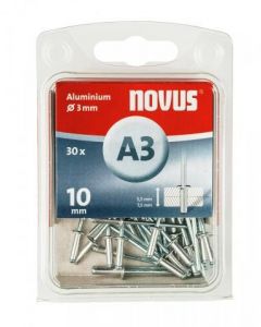 Novus rivet blinkklinknagel A3 X 10 Alu SB, 30 pcs. (045-0022)